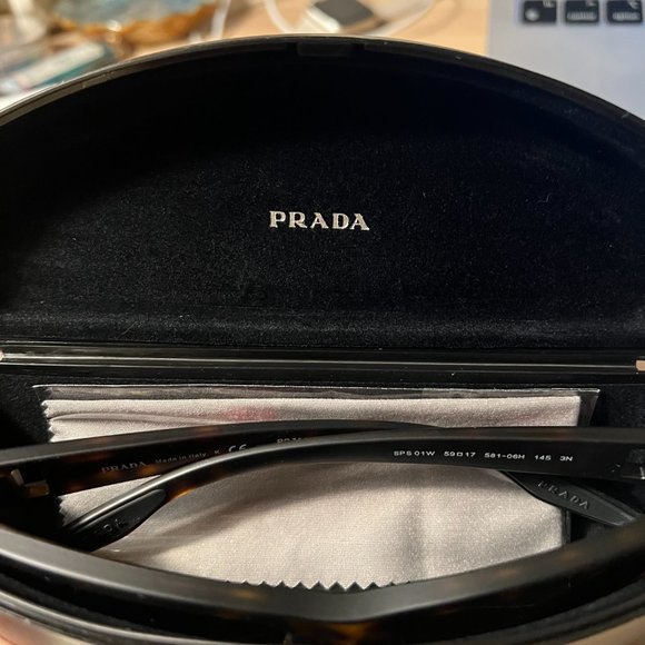 Prada Linea Rossa PS 01WS Sunglasses, Havana Rubber / Brown (58106H) - Picture 4 of 7